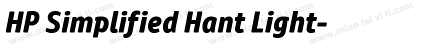 HP Simplified Hant Light字体转换